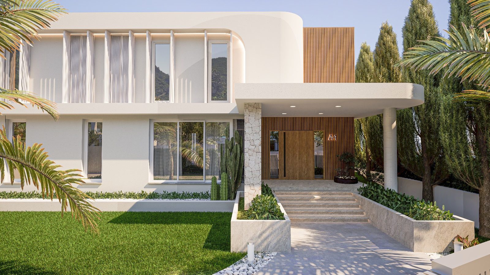 Karmi Villas — villa girişi