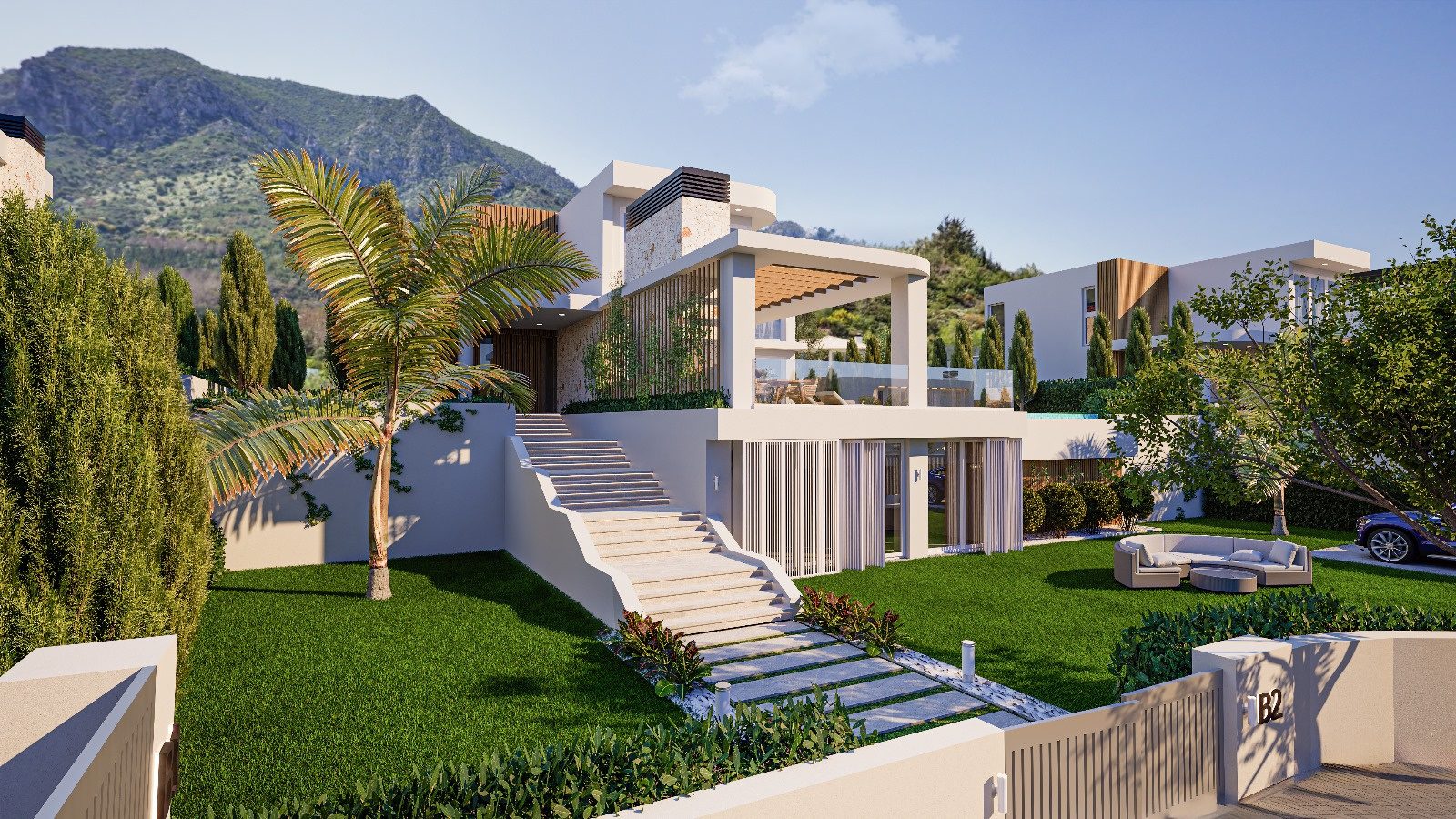 Karmi Villas Tip B — lüks villa dış cephe