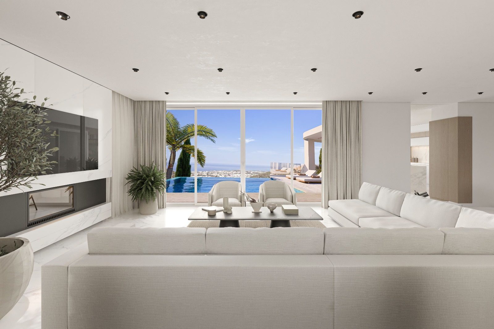Karmi Villas — geniş oturma alanı